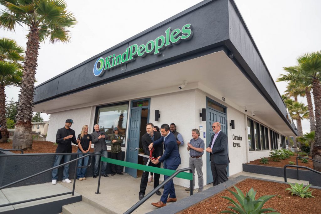 KindPeoples dispensary on Ocean Street in Santa Cruz, CA.